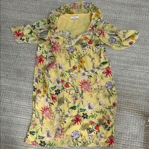 Parker Yellow Floral Dress